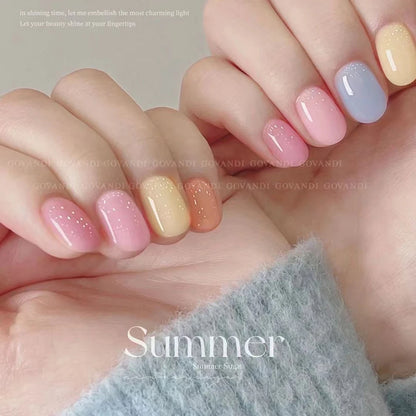 New 8 Color Candy Gel Polish Set Collection Semi-permanent Soak Off UV Gel 15ml Manicure Set For Nail Salon Nail Polish Kit