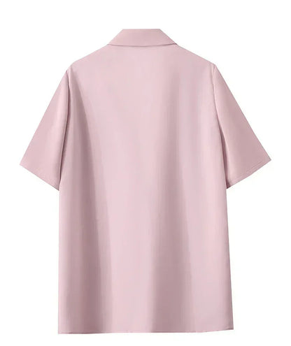 Amii Women's Top Minimalist 2025 Summer New Notched Lapel Contrast Material Patchwork One Button Short Sleeve Blazer 12542081