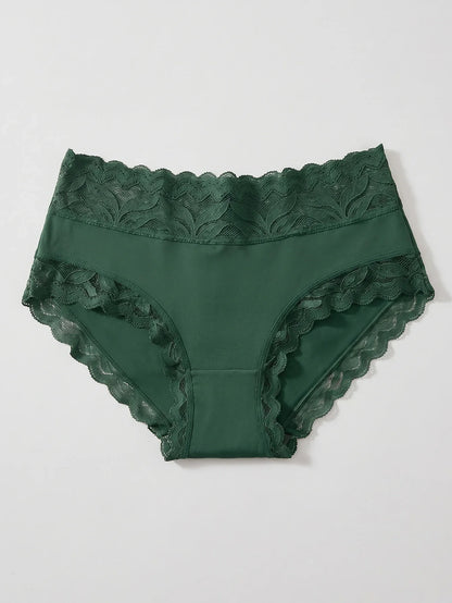 3PCS/Set Women's Sexy Lace Panties High Waist Hollow Out Briefs Breathable Underwear Female Elastic Soft Lingerie XS-XXL