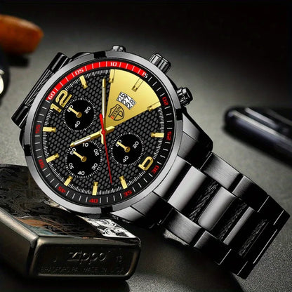 Hot Selling 10 Pcs/set Watches for Men, Watch for Men, Alloy Strap Wrist Watch for Men, Outdoor Style Watch for Men