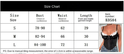 Phantasy Fashion Laec Balck Crop Top Women French Style Pink Bow Strap Tanks Lady Elegant Party Fishbone Camisole Summer Outfit