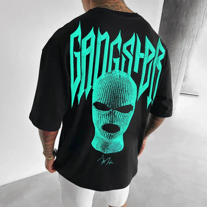👕 Masked Persona Oversized Harajuku T-Shirt
