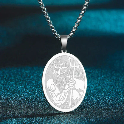 Mens Ancient Greek God Spartan Warrior Pendant Gladiator Necklace Women Mythology Spartan Helmet Charm Neck Chain Amulet Jewelry