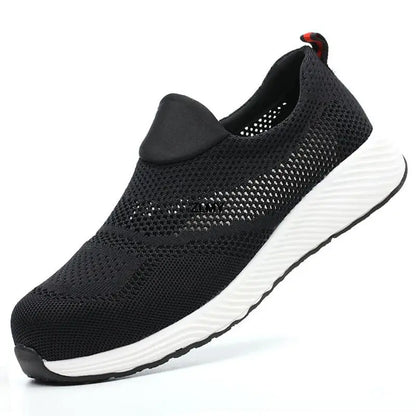 Mesh Safety Shoes Men Summer Steel Toe Work Shoes Puncture Proof Anti-smash Work Safety Boots Man Breathable Security Boots Male