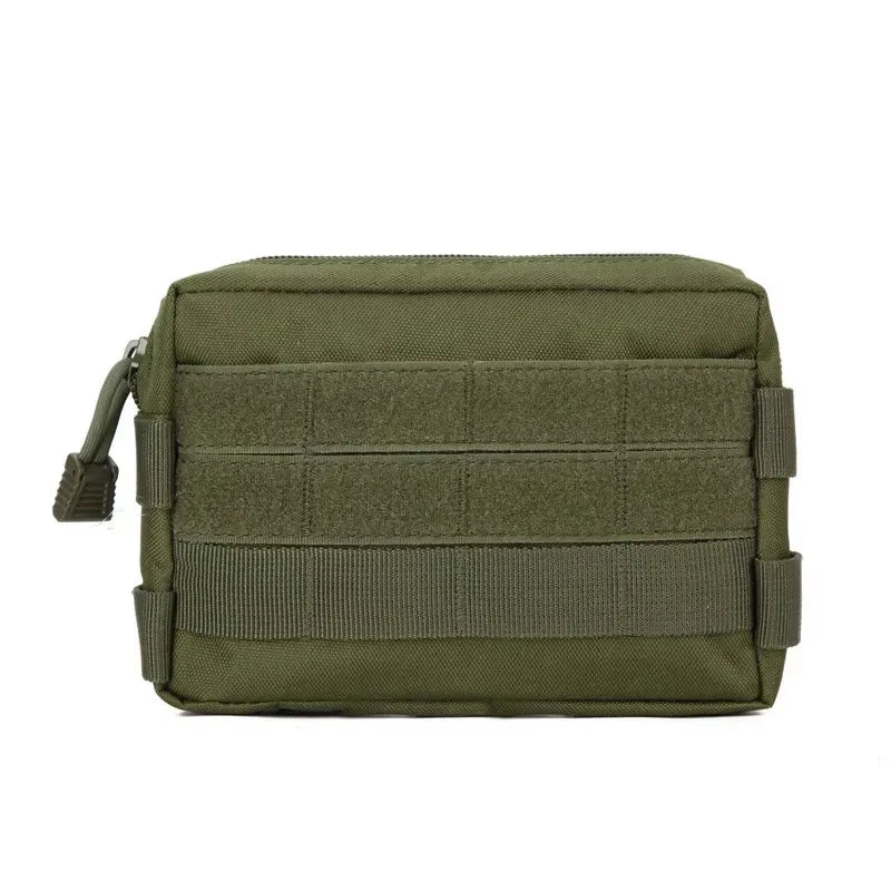 Double Layer EDC Pack Men Tactical Molle Waist Belt Oxford Hip Pouch Fanny Pack Camping Hunting Accessories Utility Bag