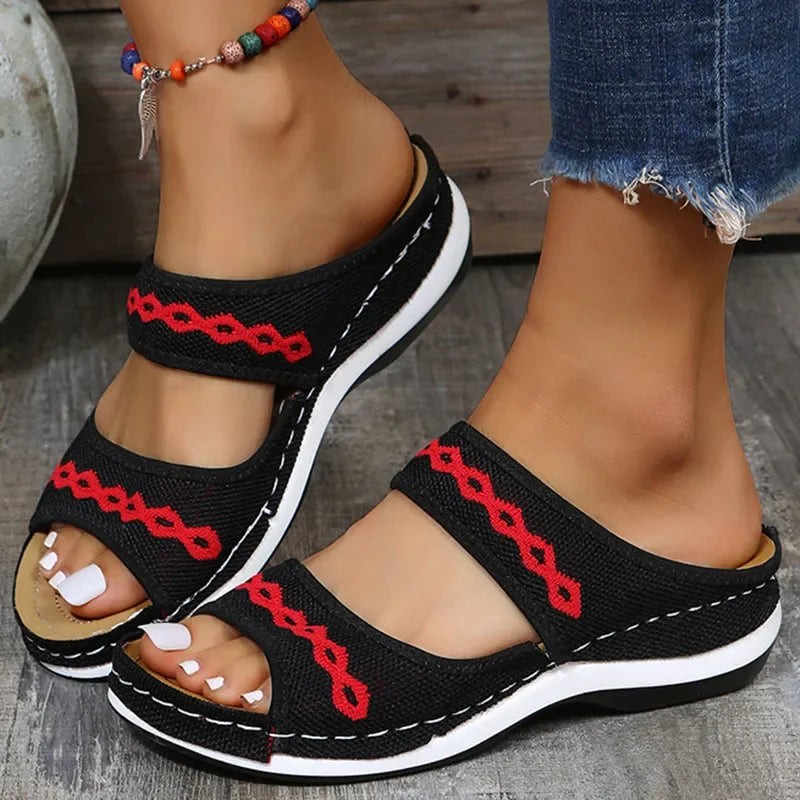 Customizable 2026 New UZZDSS Women Sandals Orthopedic Slippers Summer Shoes Tailor-made Suits WTX372803