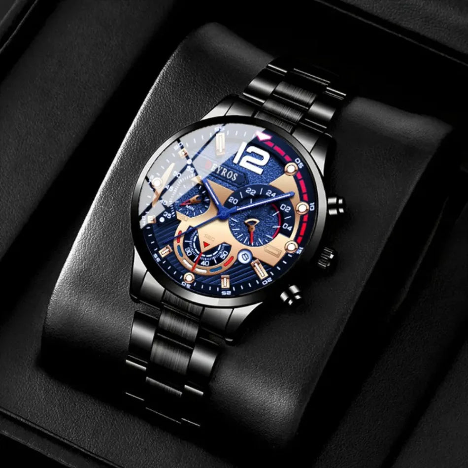 Hot Selling 10 Pcs/set Watches for Men, Watch for Men, Alloy Strap Wrist Watch for Men, Outdoor Style Watch for Men