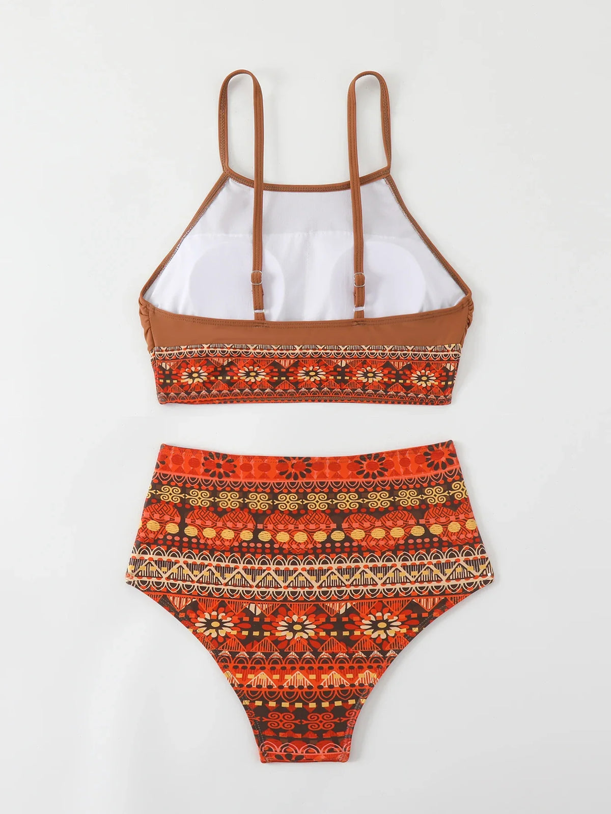 Tribal Print Bikini 2024 Brazilian Biquini Two Pieces Swimsuit Women High Waist Bathing Suit Swimwear Female Summer Beach Wear