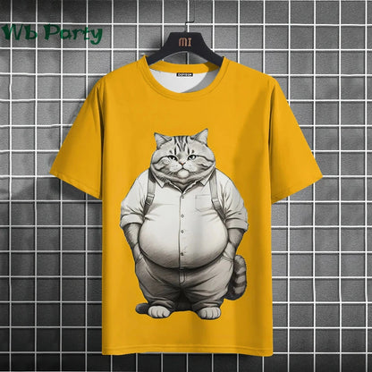 Cat Print shirts - Y2K Graphic T-Shirt