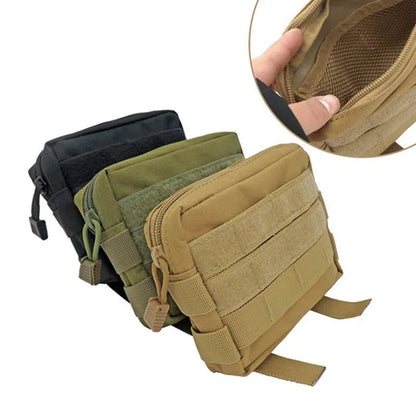 Double Layer EDC Pack Men Tactical Molle Waist Belt Oxford Hip Pouch Fanny Pack Camping Hunting Accessories Utility Bag
