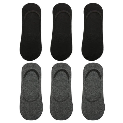 6-Pack Bamboo Invisible Low-Cut Socks | Breathable Boat Socks