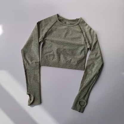 Seamless Yoga Crop Top for Women