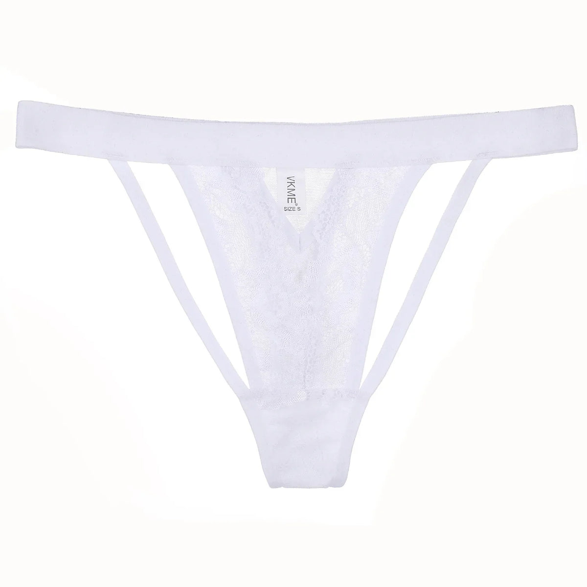 Black White Women Mesh Thong Low Rise Cutout Panties Hollow Out Breathable Perspective Intimate Underwear Sexy Female Lingerie