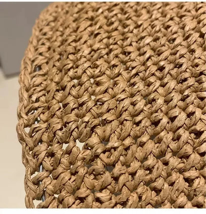 2025 Letter Sun Hat for Women Straw Beach Hats Women Large Wide Brim  Foldable Hat  Fashion Designer Outdoor Korean Bucket Hat