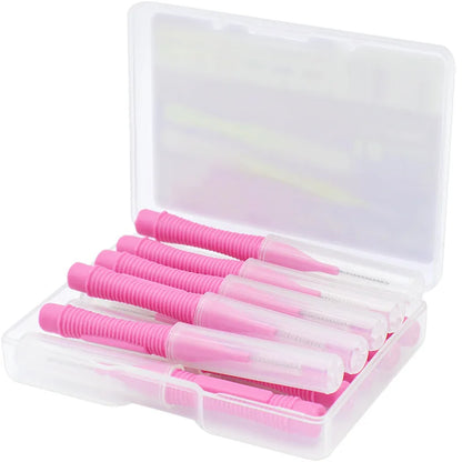 Oral Care Push-Pull Interdental Brushes Orthodontic Wire Toothbrush Imported Caliber 0.4-1.0mm 10pcs/box Brushes