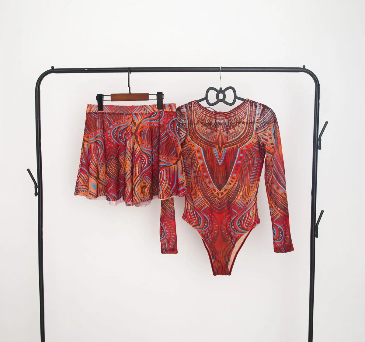2026 Patchwork One Piece Swimsuit Long Sleeve Swimwear Women Bathing Suit Retro Zipper Swimsuit One Piece Surfing Swim Wear