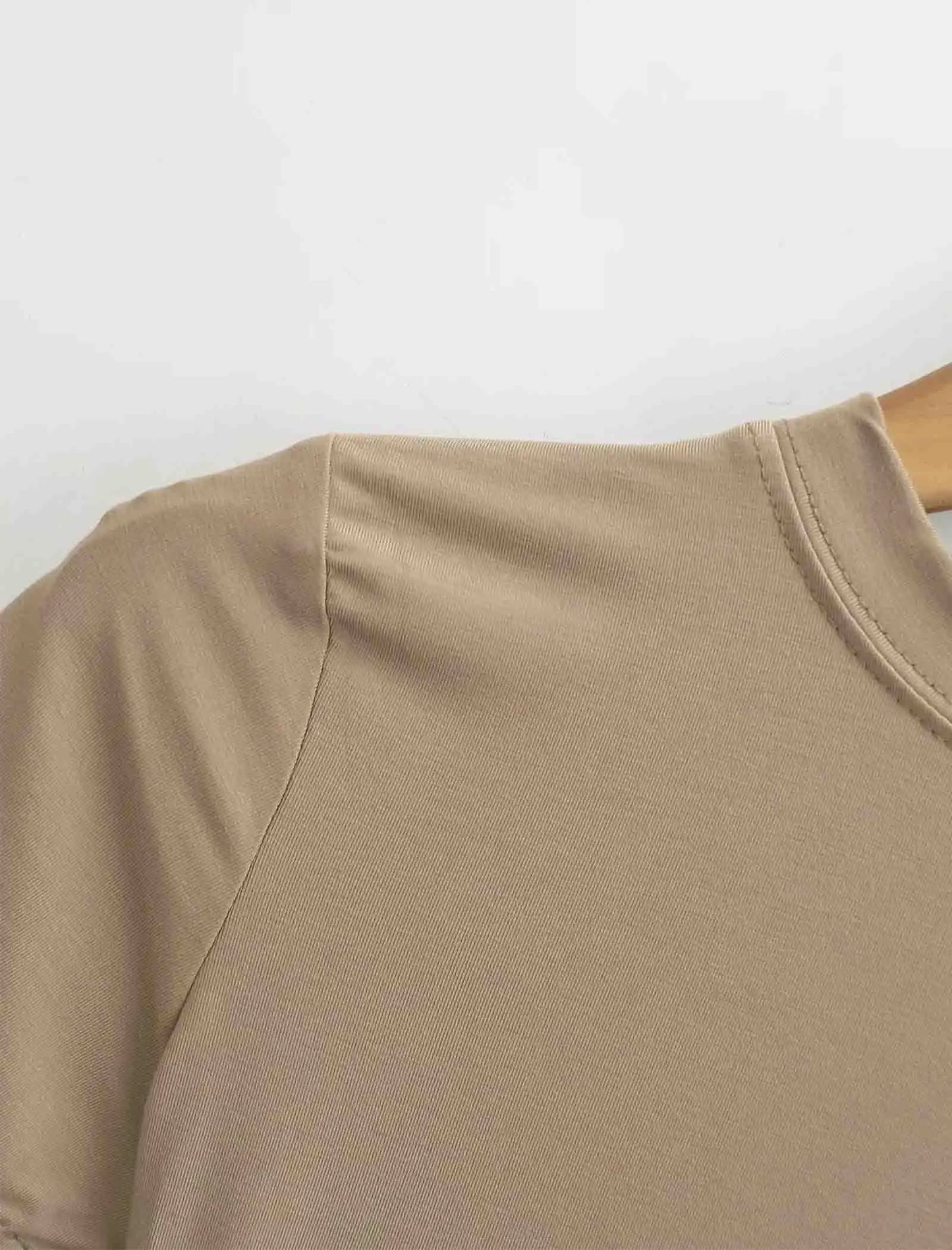 Slim Fit Solid Color Women's Casual T-shirt Short Sleeve Fashion Trend Y2K Top High Quality 2026 New Arrival