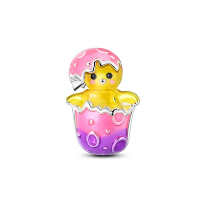 Golden Sunflower Leopard Poodle Charms Beads Fit Bracelet Nacklace Jewelry DIY Gifts For Women