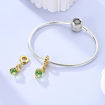 Golden Sunflower Leopard Poodle Charms Beads Fit Bracelet Nacklace Jewelry DIY Gifts For Women