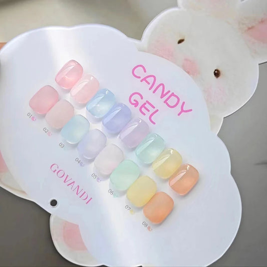 New 8 Color Candy Gel Polish Set Collection Semi-permanent Soak Off UV Gel 15ml Manicure Set For Nail Salon Nail Polish Kit