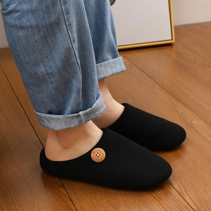 Kidmi Men Slippers Winter Indoor Men Slippers Classic Men Flat Slippers Soft Antiskid House Slippers Casual Bedroom Slippers