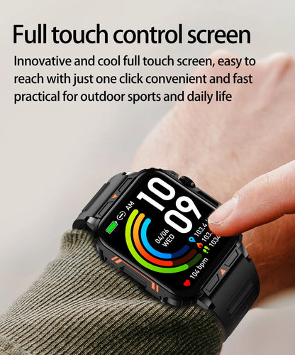 1.91 Outdoor Military Smart Watch Men Bluetooth Call Amoled Smartwatch For Android IOS IP68 Waterproof Sports Fitness Watches