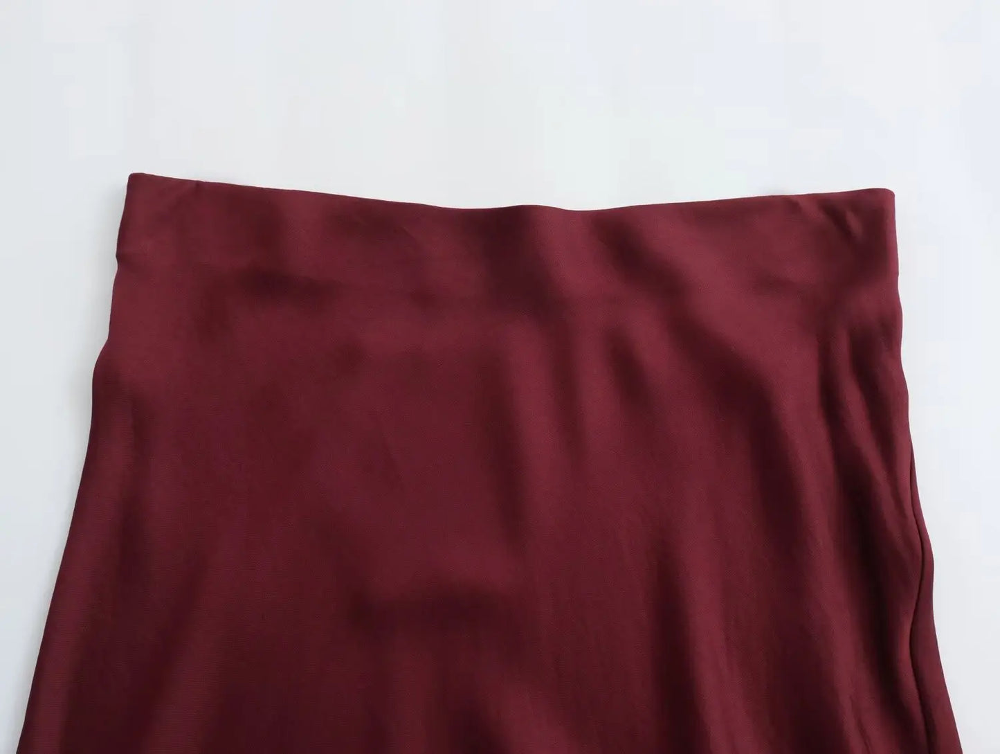 2026 New Women's European And American Style Fashion Silk Satin Texture High Waist Skirt Street Style Elegant Mid-length Skirt
