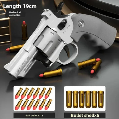 ZP5 357 Revolver Launcher Pistol EVA Soft Dart Bullet Toy Gun Airsoft CS Outdoor Shooting Game Weapon Kids Adult Gift