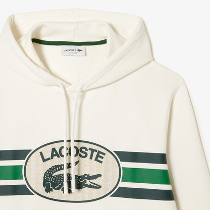 Lacoste Men's Loose Fit Front Graphic Long Sleeve Hoodie
