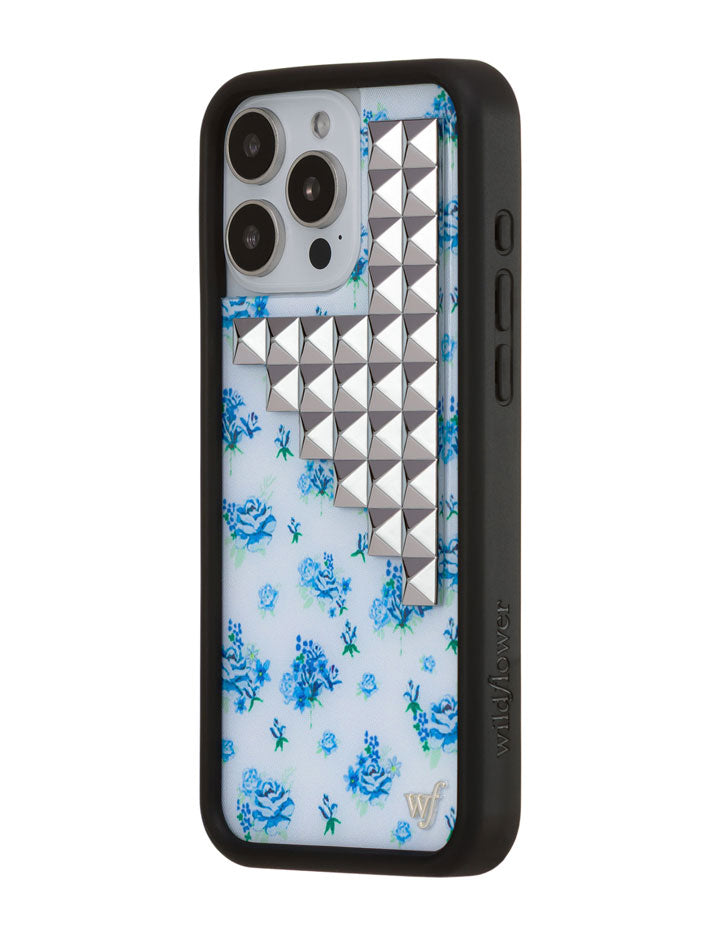 Forget Me Not Floral Stud iPhone Case