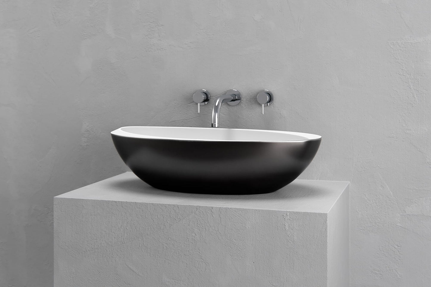 Oval vessel sink
