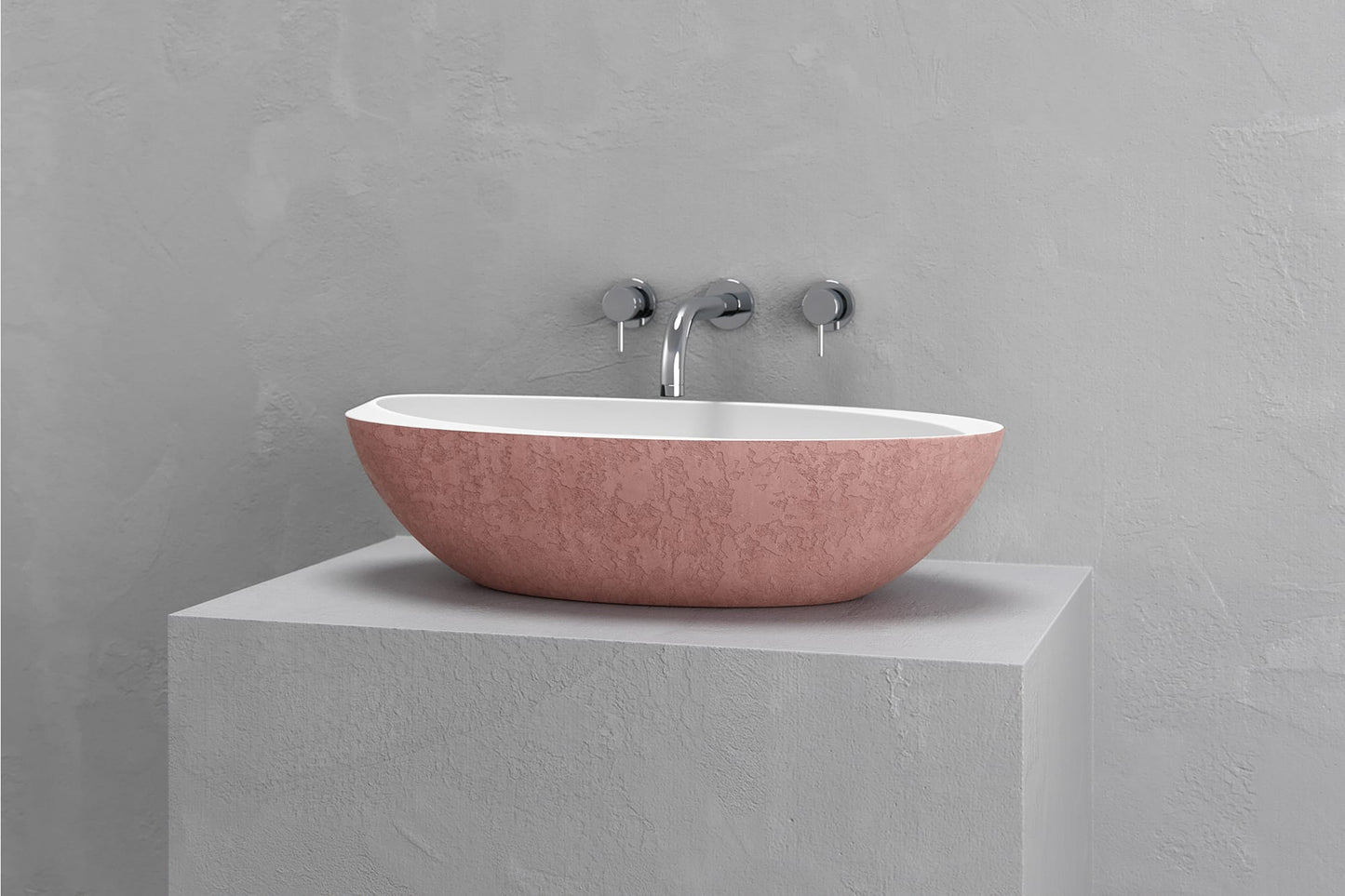 Oval vessel sink