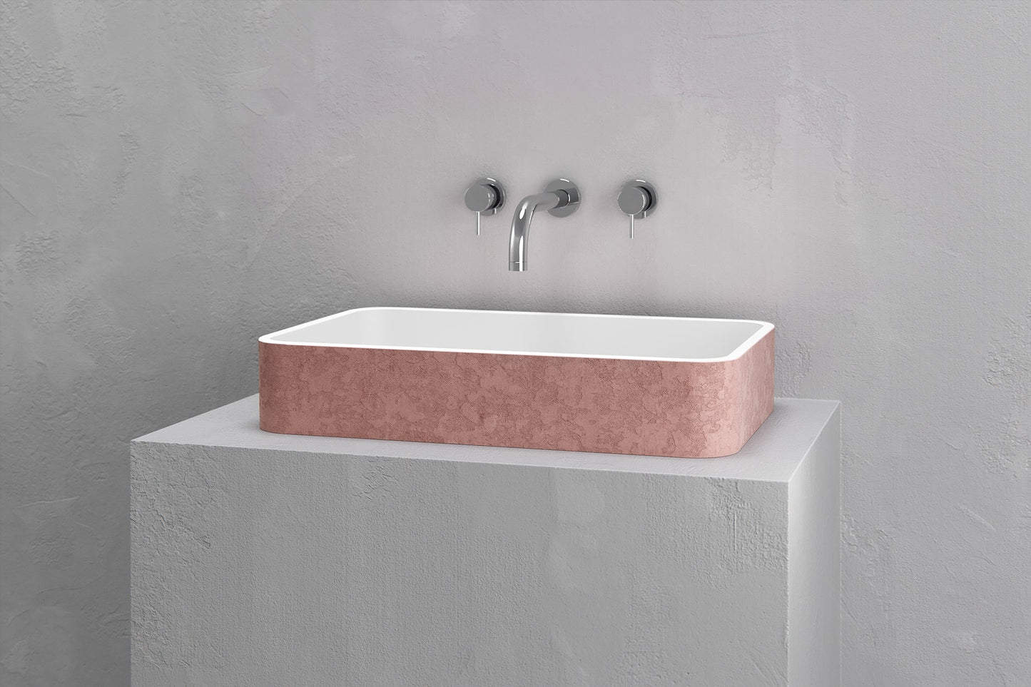 Rectangular vessel sink
