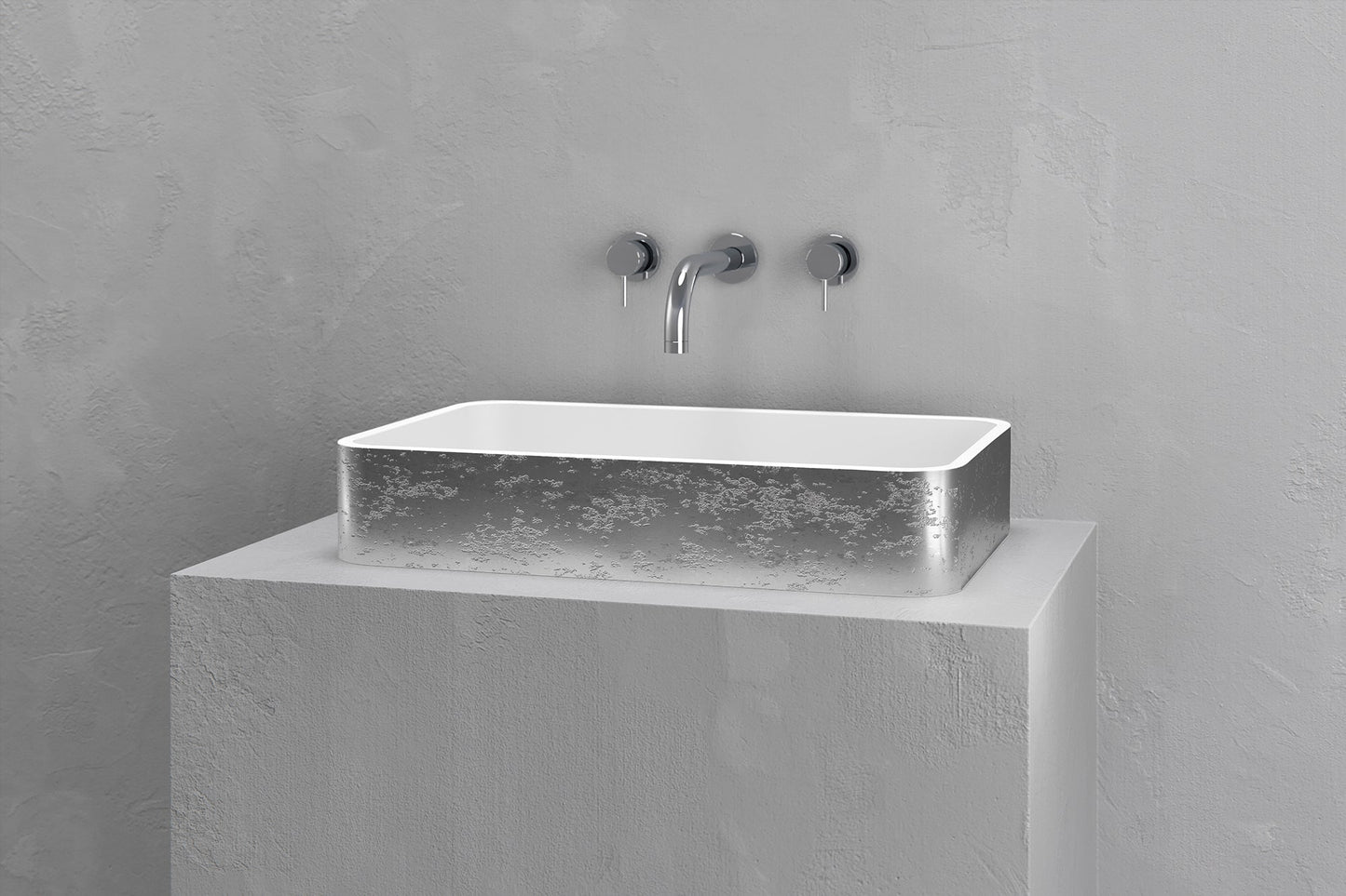 Rectangular vessel sink