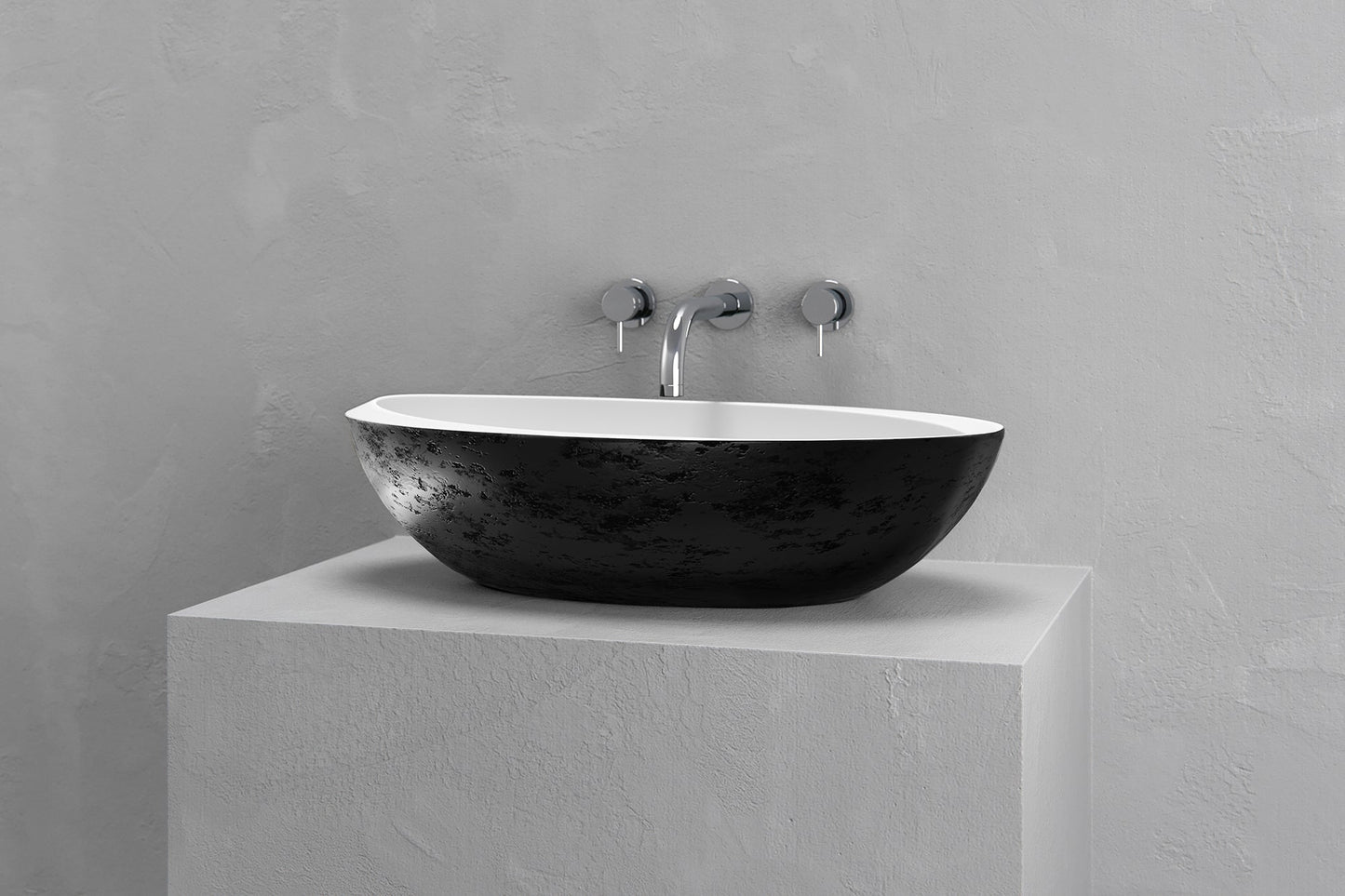 Oval vessel sink