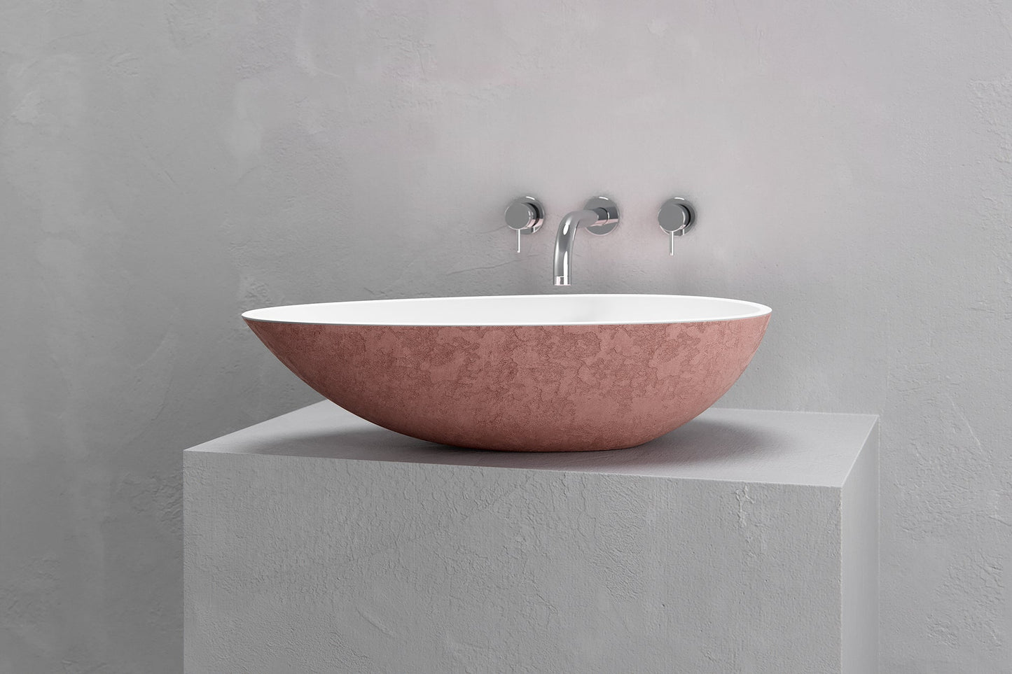 Egg shape vessel sink