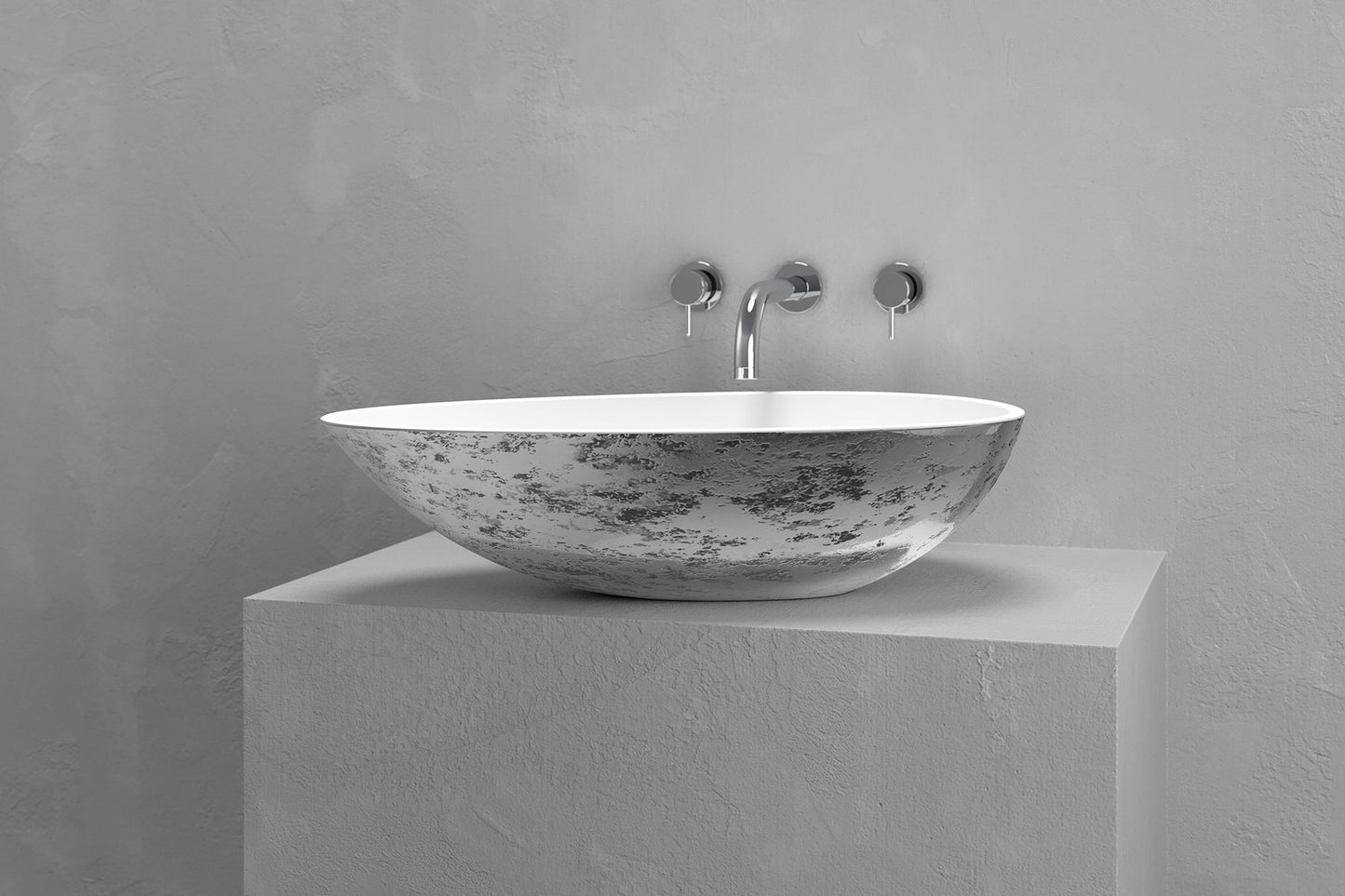 Egg shape vessel sink