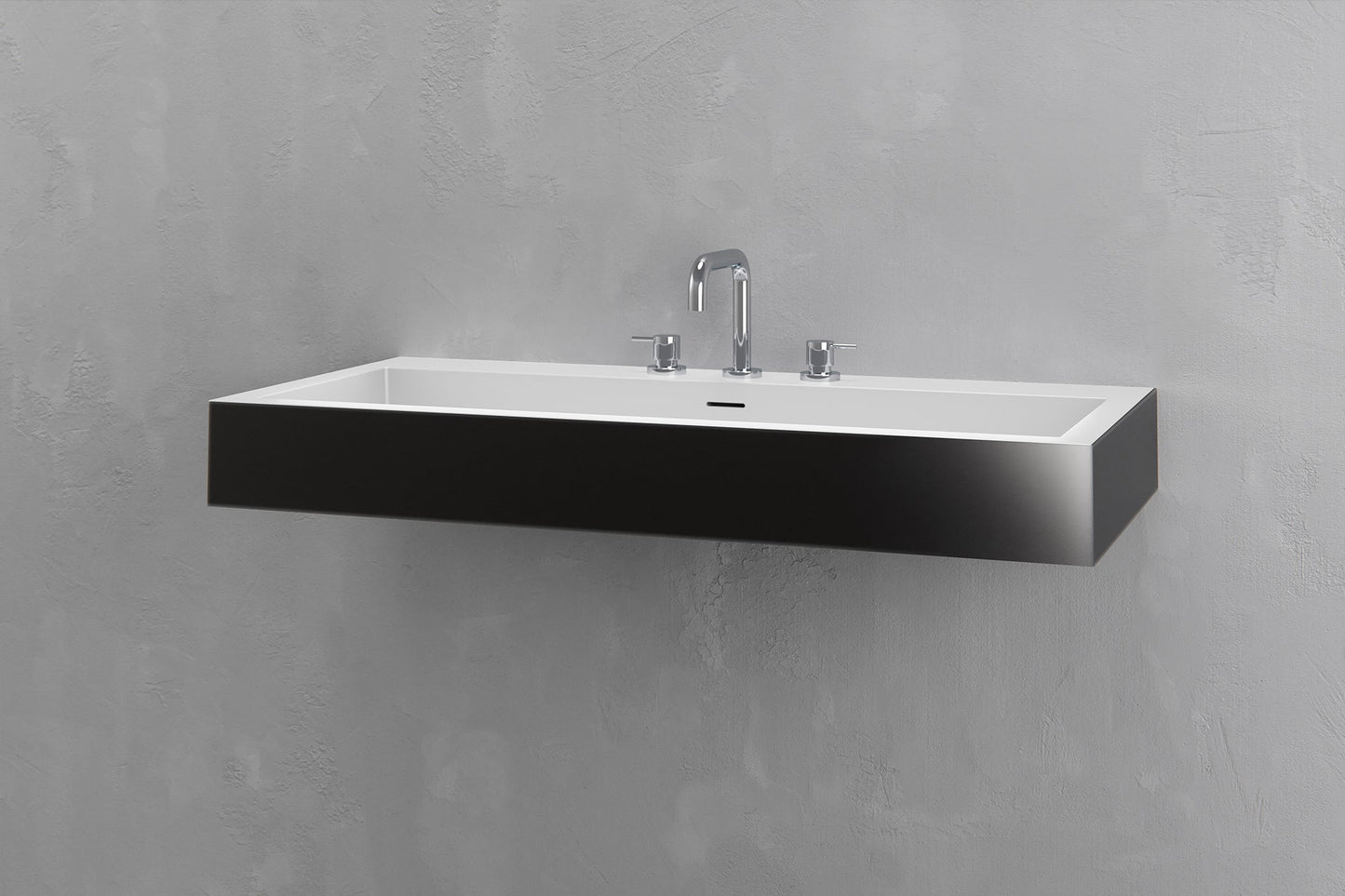 Wall Mounted Rectangular Bathroom Sink