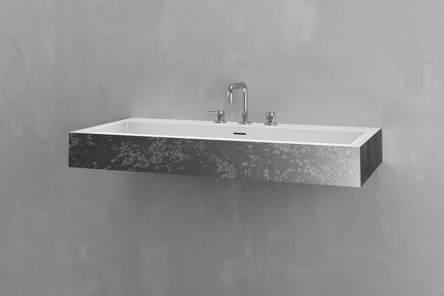 Wall Mounted Rectangular Bathroom Sink
