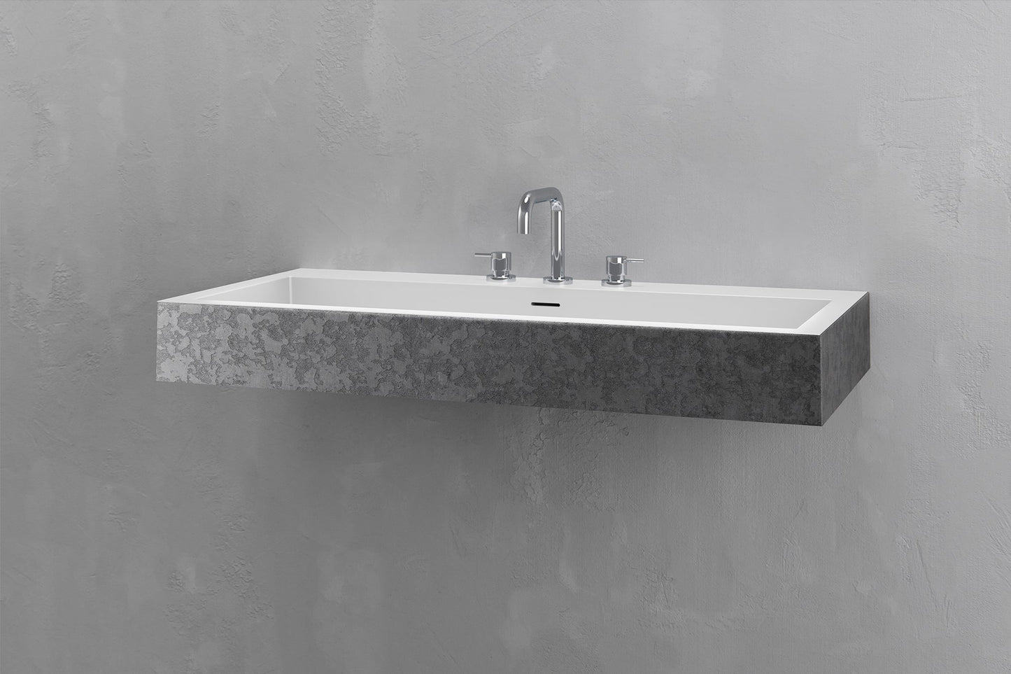Wall Mounted Rectangular Bathroom Sink