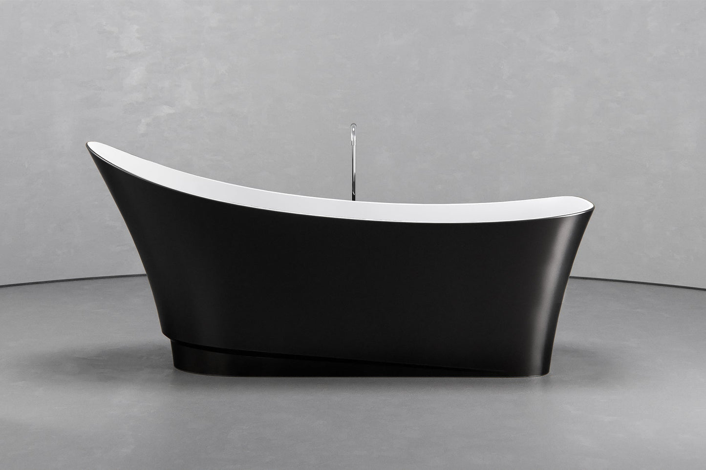 Freestanding boat shape bathtub