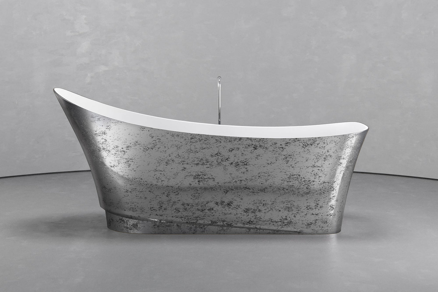 Freestanding boat shape bathtub