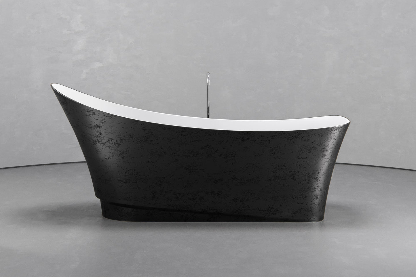 Freestanding boat shape bathtub