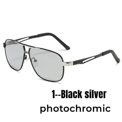 2024 UV400 Polarized Sunglasses Men Women Outdoor Discoloration Eyewear Men Trendy Photochromic Night Vision Sun Glasses