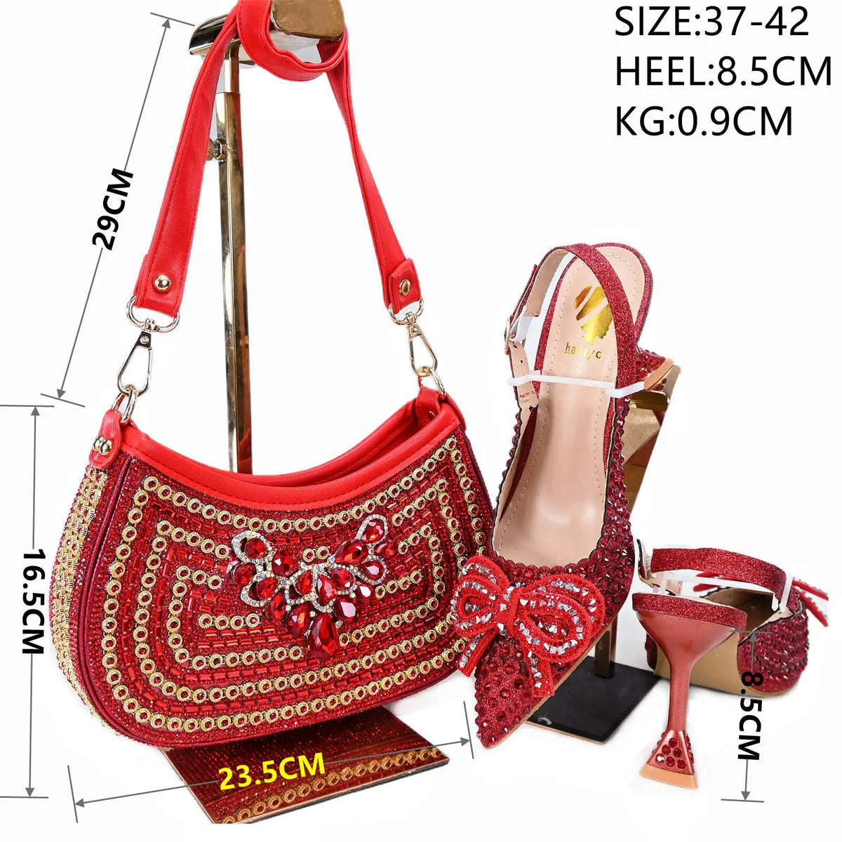 doershow Italian Shoe and Bag Set New 2024 Women Shoes and Bag Set In Italy blue Italian Shoes with Matching Bag  HTG1-3