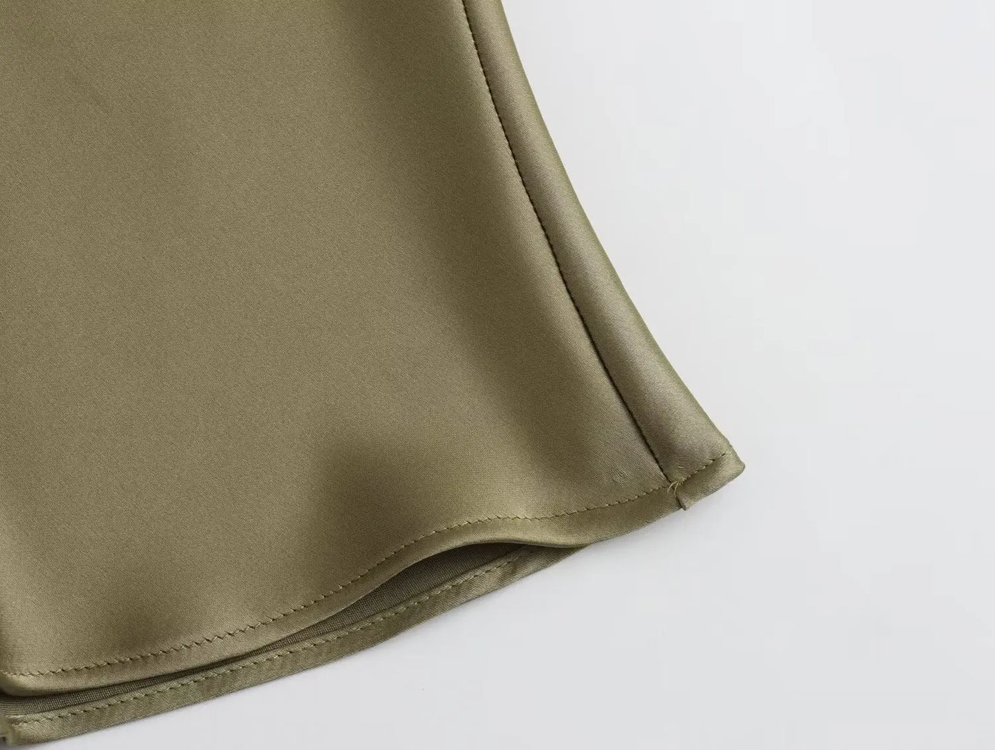 2026 New Women's European And American Style Fashion Silk Satin Texture High Waist Skirt Street Style Elegant Mid-length Skirt