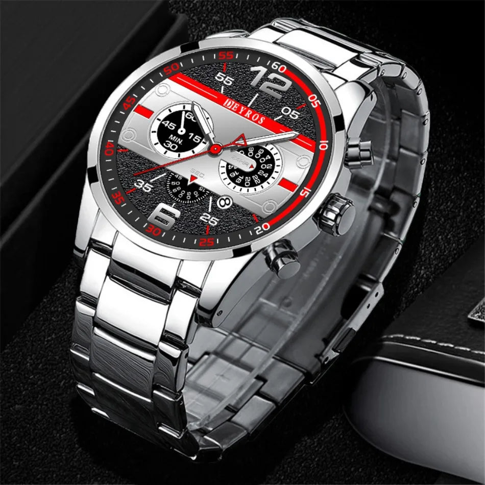 Hot Selling 10 Pcs/set Watches for Men, Watch for Men, Alloy Strap Wrist Watch for Men, Outdoor Style Watch for Men
