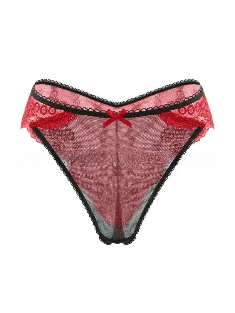 1PCS Sexy Lace Bow Lady Briefs Floral Patchwork Panties Breathable Female Underpants Elegant Lingerie Women Panties Underwear