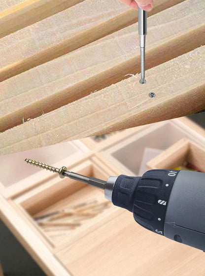 50-75-100mm Hollow Plum Blossom Extended S2 Screwdriver Set with Hexagonal Handle Screwdriver Bit Screwdriver Tool