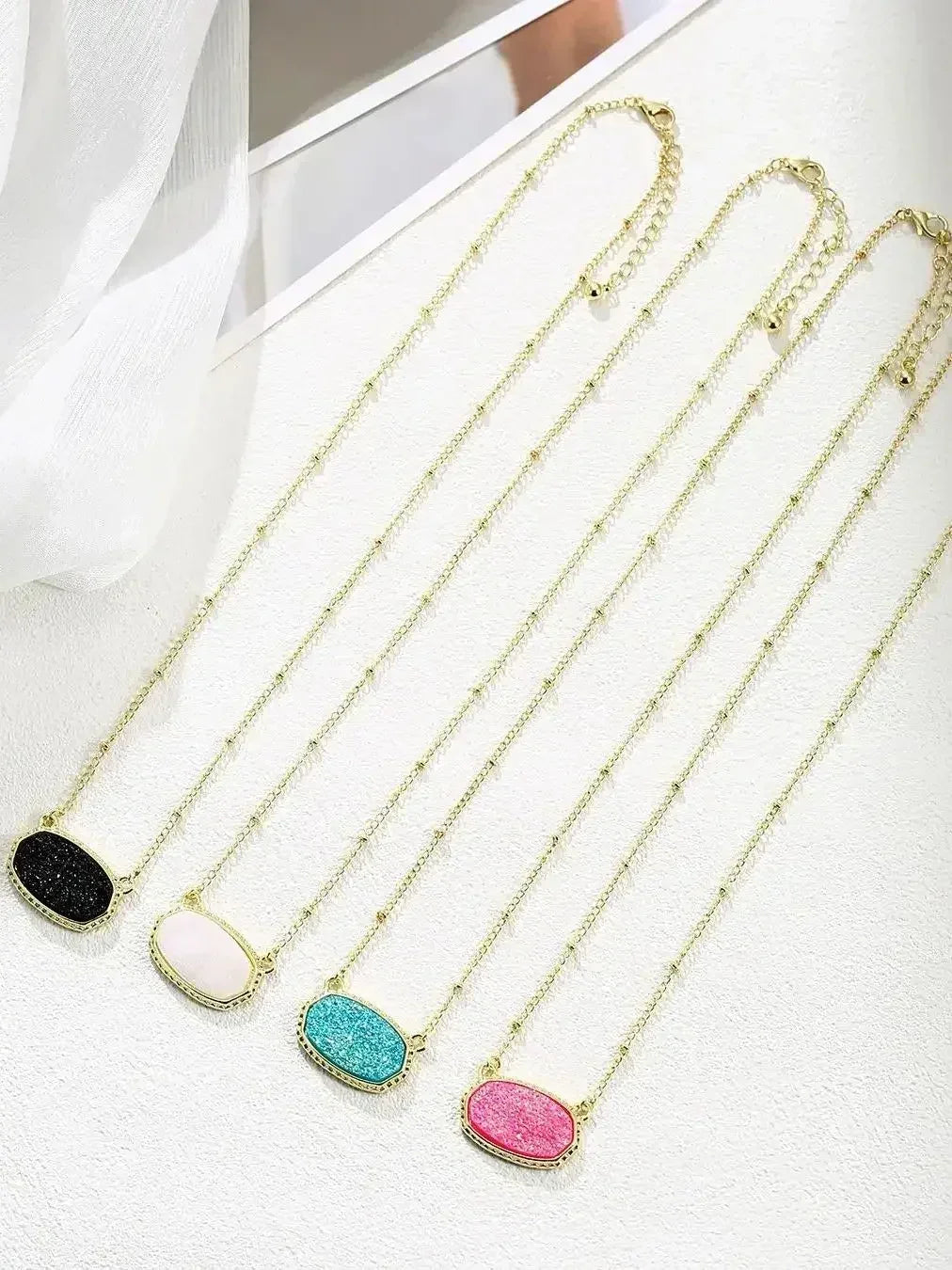 Superior Sense Sun and Moon Lovers Magnetic Men's and Women's Necklace Niche Design Alloy Chain